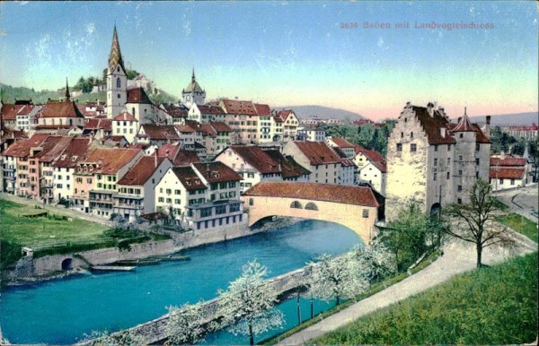 Baden mit Landvogteischloss Vorderseite
