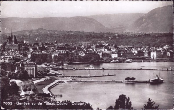 Genève vu de "Beau-Cèdre" Cologny