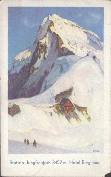 Station Jungfraujoch, Hotel Berghaus Vorderseite