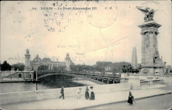 Pont Alexandre III Vorderseite
