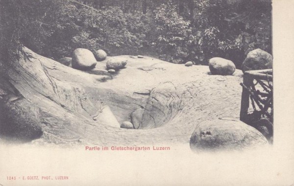Partie im Gletschergarten Luzern Vorderseite