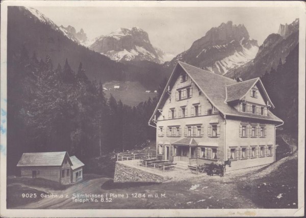 Gasthaus Sämtisersee, Sämbtissee Vorderseite