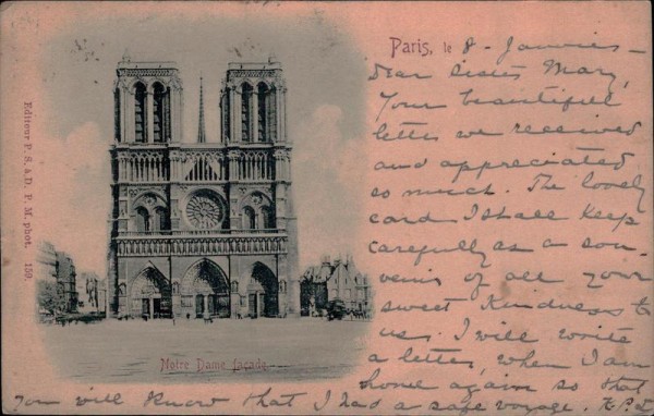 Paris, Notre Dame facade Vorderseite
