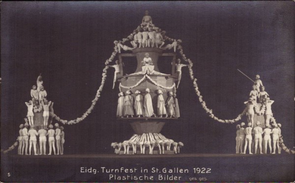 St. Gallen, Eidg. Turnfest 1922, Plastische Bilder