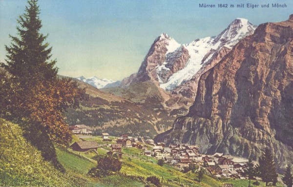 Mürren mit Eiger und Mönch