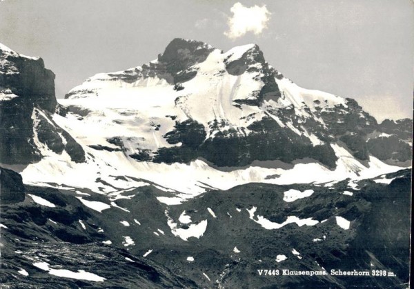 Klausenpass. Scheerhorn Vorderseite