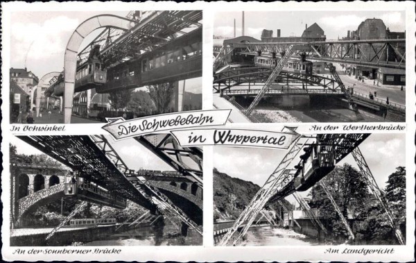 Wuppertal, die Schwebebahn Vorderseite