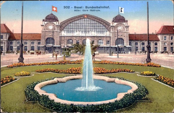 Basel : Bundesbahnhof Vorderseite