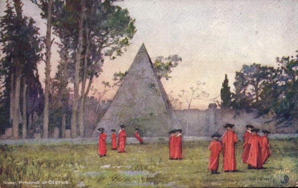 Pyramide des Caius Cestius, Rom Vorderseite
