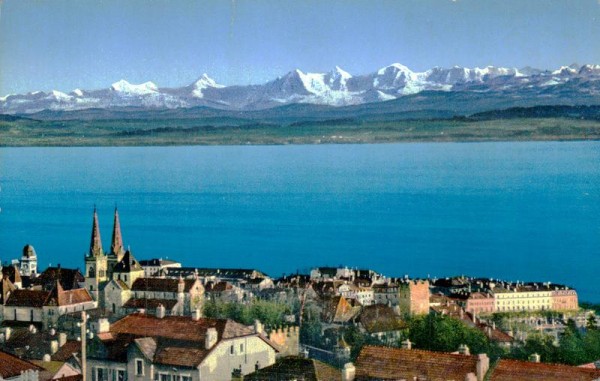 Neuchatel et les Alpes Vorderseite
