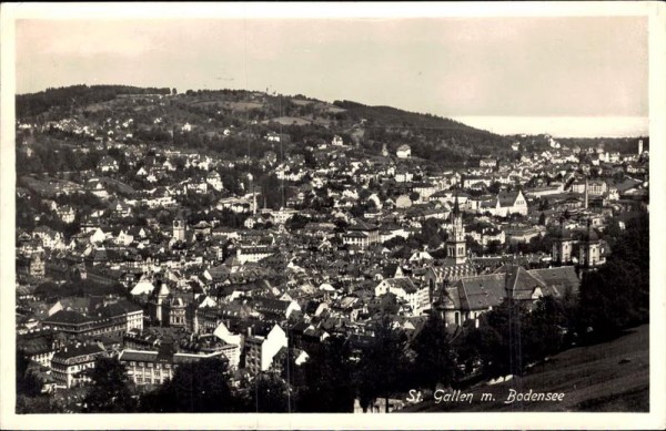 St. Gallen mit Bodensee Vorderseite