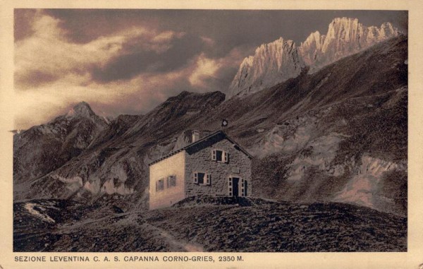 Sezione Leventina C.A.S. Capanna Corno-Gries Vorderseite
