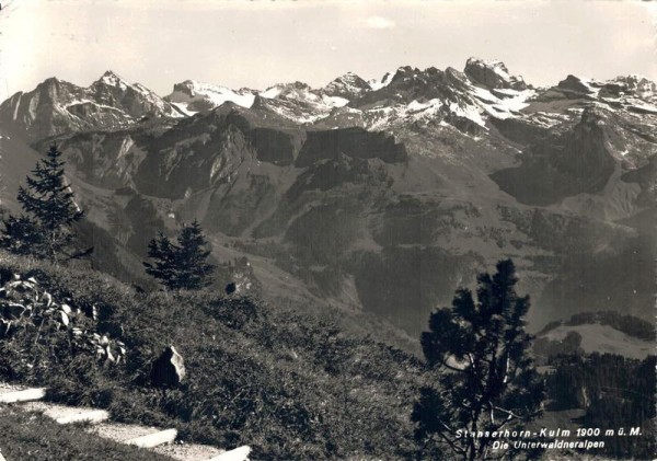 Stanserhorn-Kulm. Die Unterwaldneralpen Vorderseite