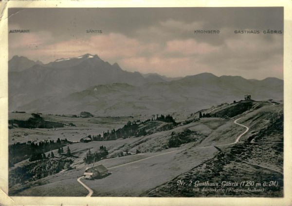 Gasthaus Gäbris mit Säntiskette Vorderseite