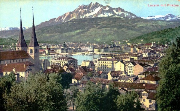 Luzern mit Pilatus Vorderseite