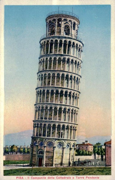 Schiefer Turm von Pisa Vorderseite