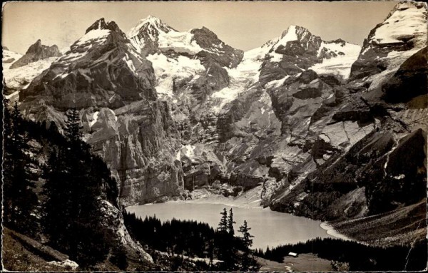 Kandersteg. Öschinensee, Blümlisalp - Fründhorn Vorderseite