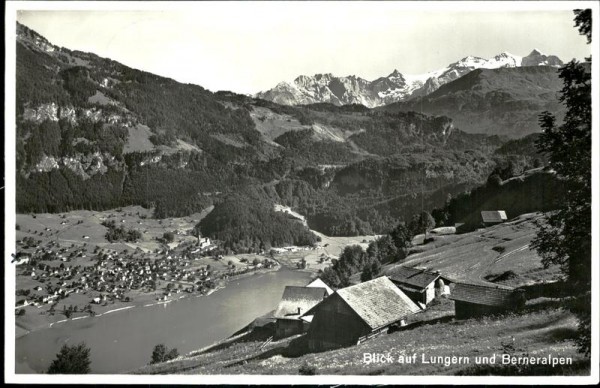 Blick auf Lungern und Berneralpen Vorderseite