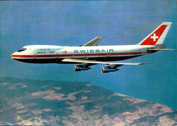 Boeing 747, Swissair Vorderseite