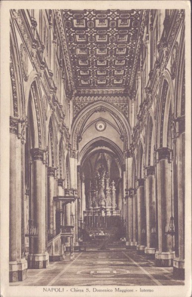Napoli - Chiese S. Domenico Maggiore - Interno