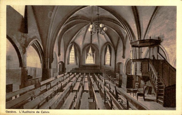 Genève, L'Auditoire de Calvin Vorderseite