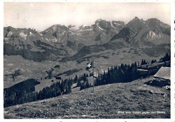 Blick vom Stöfeli gegen den Säntis Vorderseite