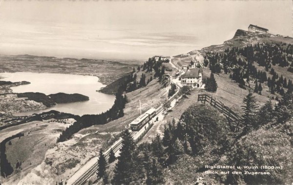 Rigi Staffel und Kulm. Blick auf den Zugersee Vorderseite