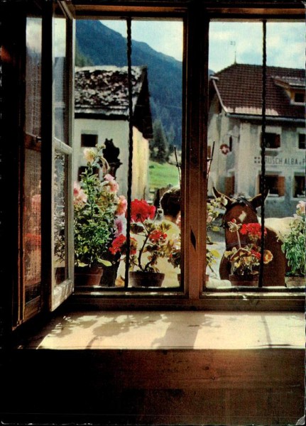 Blick aus Der Arvenstube im Val S-charl Vorderseite