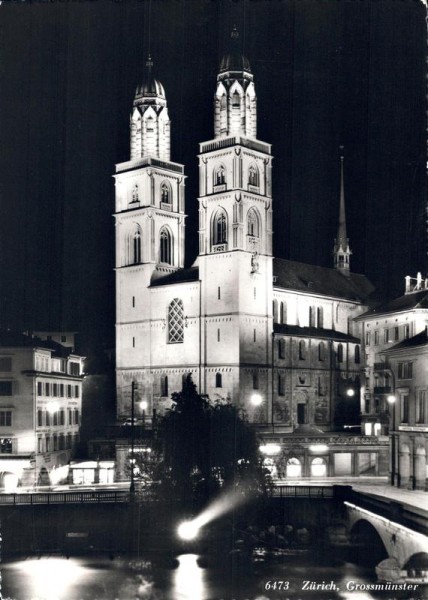 Zürich, Grossmünster Vorderseite