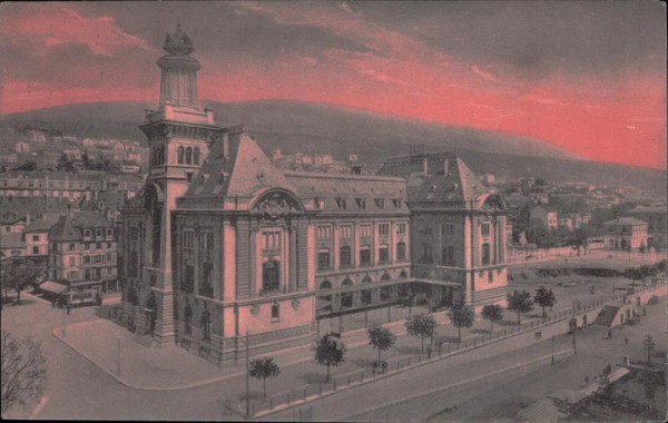 Neuchate. Hotel des Postes Vorderseite