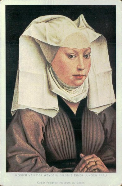 Rogier Van der Weyden: bildnis einer jungen Frau  Vorderseite