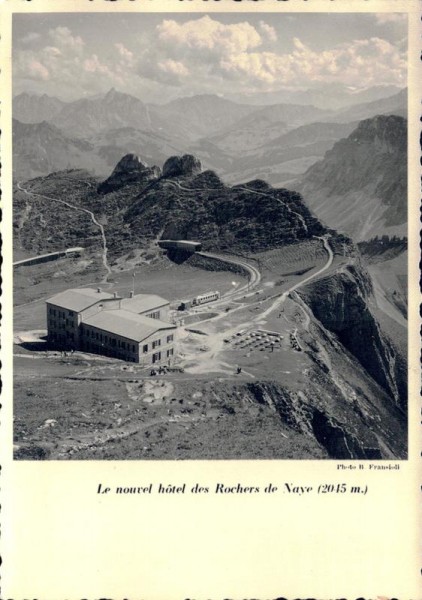 Le nouvel hotel des Rochers de Naye Vorderseite