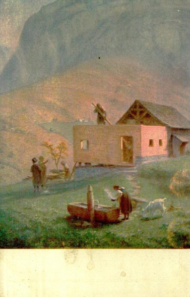 E. Rittmeyer, Hausbau im Schwendital Vorderseite