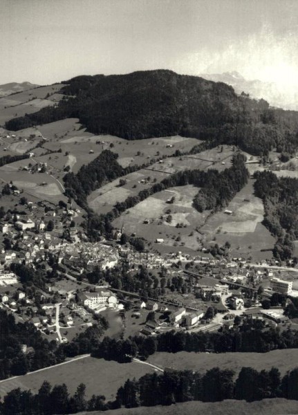 9620 Lichtensteig SG, Stadtbrücke, Thur Vorderseite