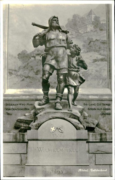 Altdorf. Telldenkmal Vorderseite