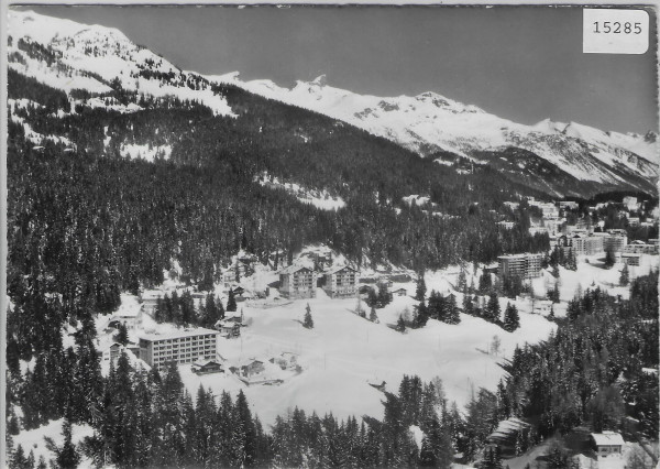 Crans s/Sierre - Flugaufnahme P. Zaugg - Im Winter en hiver