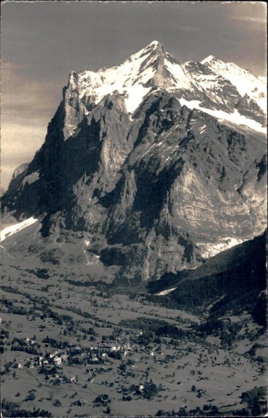 Grindelwald mit Wetterhorn Vorderseite