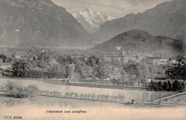 Interlaken und Jungfrau Vorderseite