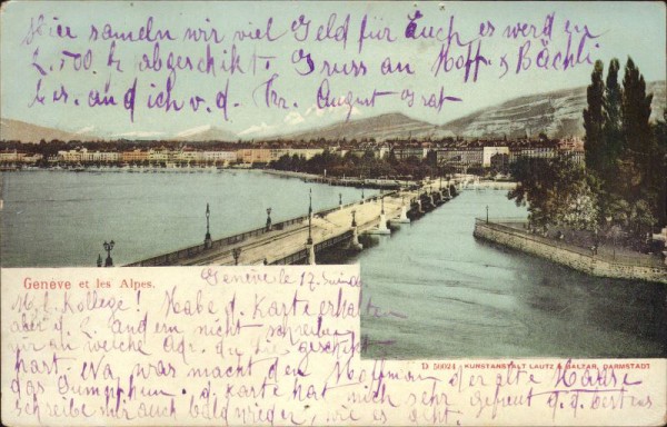 Genève et les Alpes