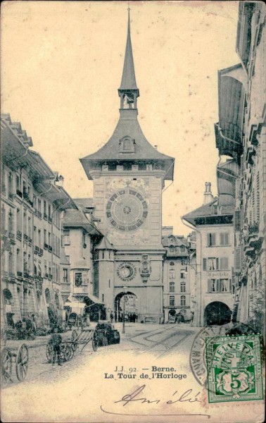 Berne - La Tour de l'Horloge Vorderseite
