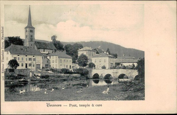 Travers - Pont, temple & cure Vorderseite