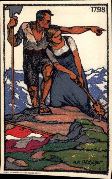 Bundesfeier-Postkarte 1913 Vorderseite