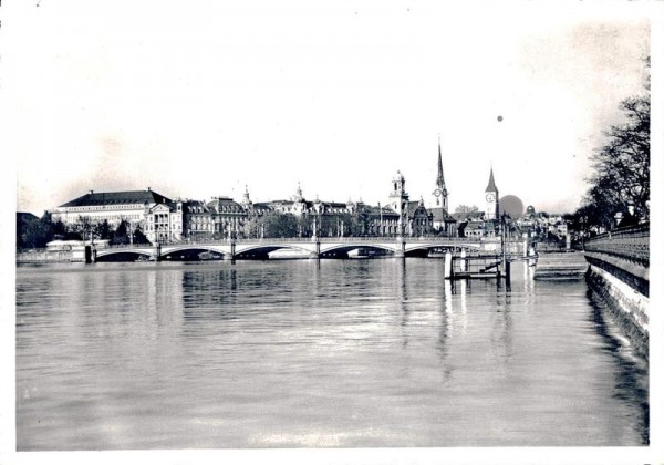 Zürich. Blick vom Utoquai. 1942 Vorderseite