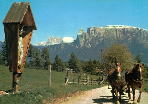  Die Dolomiten vom Ritten gesehen Vorderseite