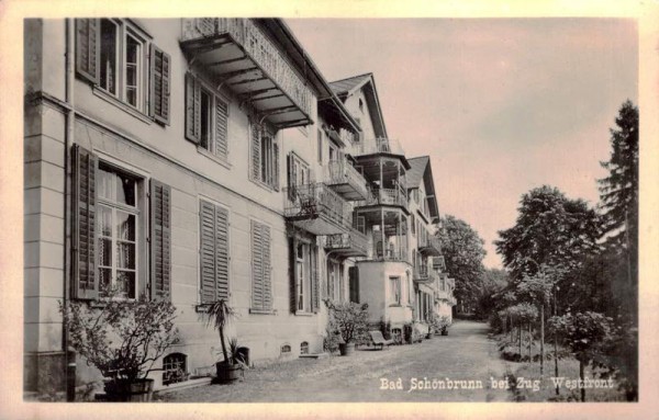Bad Schönenbrunn bei Zug Westfront Vorderseite