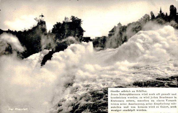Der Rheinfall. 1943 Vorderseite