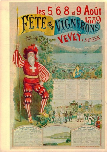 Vevey, Fête des Vignerons 1889. Plakatsammlung 1987 Vorderseite