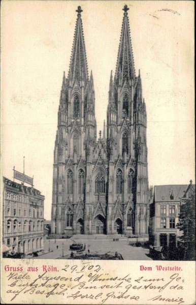 Gruss aus Köln (Kölner Dom) Vorderseite