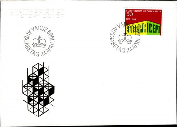 Ersttags-Brief 1969 Vorderseite