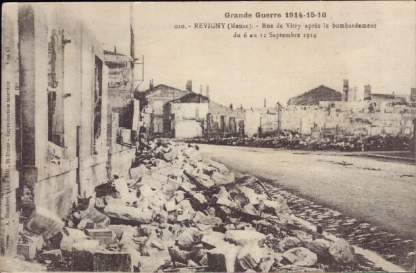 Revigny, Grande guerre 1914,15,16